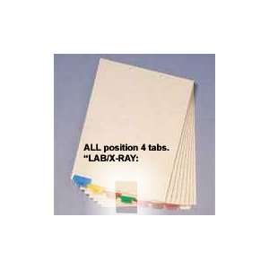  SMEAD Chart Dividers LAB/X RAY, All Position 4, Green 