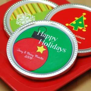  Personalized Holiday Chocolate Disc Favor Health 