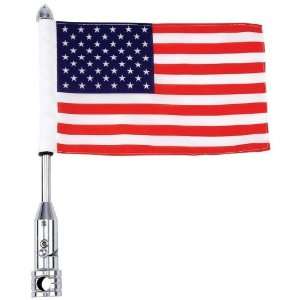  Diamond Plate Mc Flagpole Mount & Usa Flag Electronics