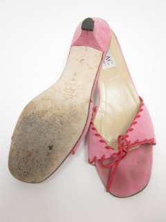 ISAAC ISAAC MIZRAHI Pink Suede Slides Sandals Sz 8  