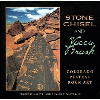Stone Chisel and Yucca Brush Colorado Plateau Rock Art by Ekkehart 