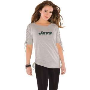  Touch By Alyssa Milano New York Jets Womens Shoulder Lace 