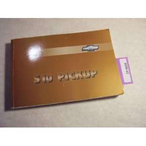  2002 Chevrolet S10 Pick Up Owners Manual Chevrolet Books