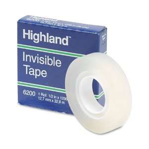  Highland  Invisible Permanent Mending Tape, 1/2 x 1296 