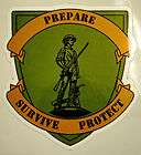 Preppers and Survivalist Emergency Disaster Decal / Sticker