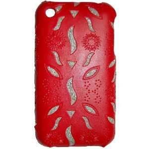  KingCase iPhone 3G & 3GS   Sparkling Sun Faux Leather Back 