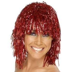  Womens Red Tinsel Wig Toys & Games