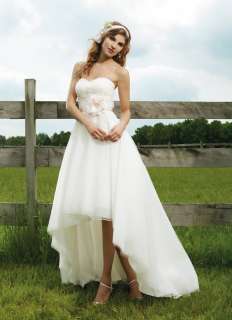 Latest High Low Hemline Style Wedding Dresses Short Bridal Gown All 