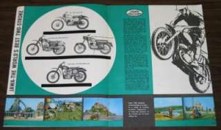 1964 Jawa Motorcycles Original Color Brochure  