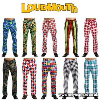 Loudmouth Funky Design Golf Trousers as worn by John Daly New Styles 
