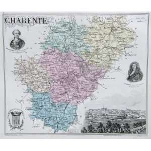  Vuillemin Map of Charente (1886)