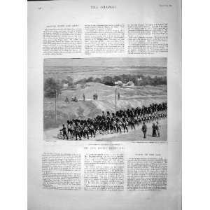  1895 New Forest Manoeuvres Guards Baddesley Marching