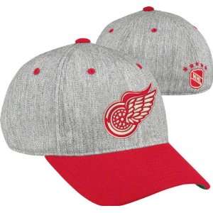  Detroit Red Wings Mitchell & Ness Grey Vintage 2 Tone Flex 