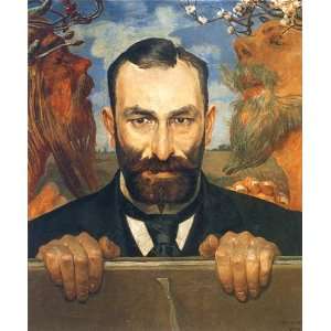  Hand Made Oil Reproduction   Jacek Malczewski   24 x 28 