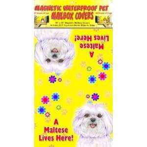  Maltese (puppy look) 18 x 18 Fully Magnetic Dog Mailbox 