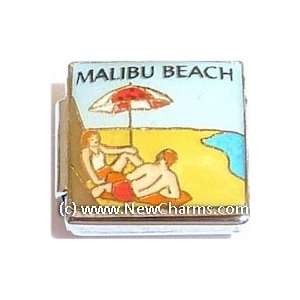 Malibu Beach Italian Charm Bracelet Jewelry Link