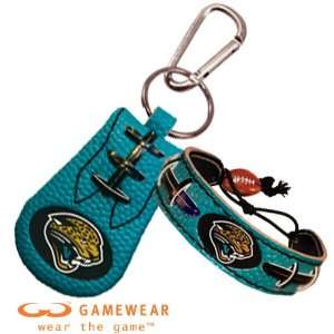  Jacksonville Jaguars Team Color Bracelet & Keychain Set 