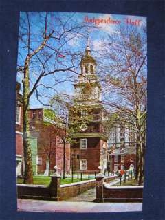 Vintage Postcard US Historic Site Independence Hall PA  