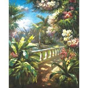 James Reed   Paradise Fountain, Size 24 x 20 Canvas Finish