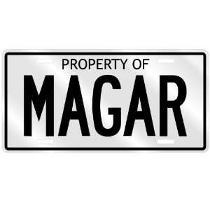  PROPERTY OF MAGAR LICENSE PLATE SING NAME