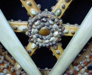   Valentine Crossed Swords Ships Wheel Nova Scotia Folk Art Shells