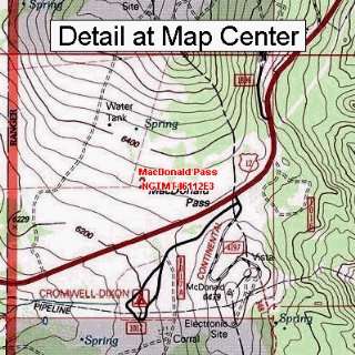  USGS Topographic Quadrangle Map   MacDonald Pass, Montana 