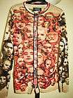 JEAN PAUL GAULTIER Maille Animal Print Stretch Sweater Top M  