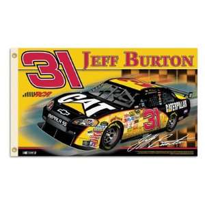 Jeff Burton # 31 Two Side Premium 3 x 5 Flag