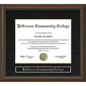 Jefferson Community College Diploma Frame  Sports 