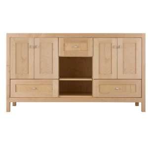  60 Alcott Vanity   Cabinet Only   Natural Maple
