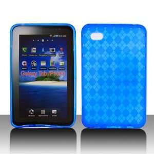  Premium   Samsung P1000/Galaxy Tab / i800 Crystal Skin Blue   Jelly 