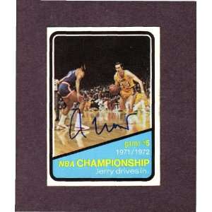 Jerry West Autographed Signed Topps Los Angeles Lakers / West Virginia 