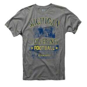  Michigan Wolverines Grey Post Season Ring Spun T Shirt 