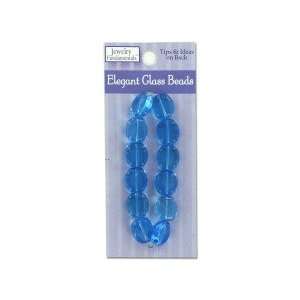  Flat Squre Lozenger Turquoise/blue Elegant Glass Beads 