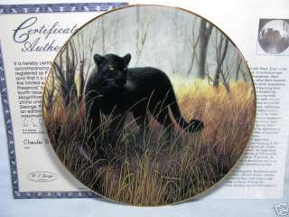 MAGNIFICENT CATS BLACK LEOPARD ARTIST FRACE GEORGE CHINA COLLECTOR 