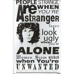 Jim Morrison The Doors People Are Strange 14 X 22 Vintage Style 