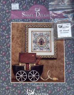 All Aboard Just Nan with Embellishments Ark NEW Cross Stitch PATTERN 