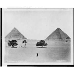   ,stone,monuments,sand,Jizah,Egypt,E Bechard,1877