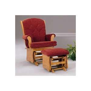  Brooks Furniture 1765 465Garnet Light Oak Glider Rocker 