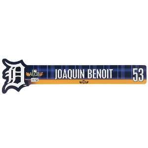  Detroit Tigers Joaquin Benoit 2011 ALCS Locker Nameplate 