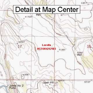  USGS Topographic Quadrangle Map   Lorella, Oregon (Folded 