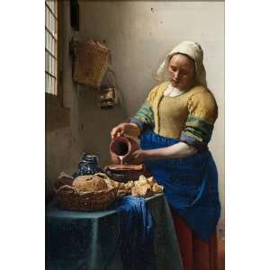  The Milkmaid, by Johannes Vermeer   24x36 Poster (p2 