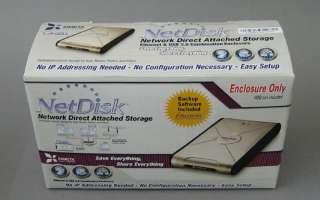 Ximeta Netdisk NDAS IDE hard drive, USB Ethernet enclosure only 