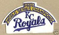 85 World Series Champs Kansas City KC Royals MLB Patch  
