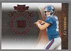   PLATES & PATCHES #63 ELI MANNING 366/499 REBELS NEW YORK NY GIANTS