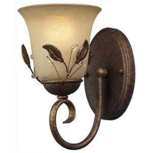  Z Lite 403 1S 1 Light Wall Sconce in Antique Gold