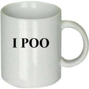  I POO funny coffee cup mug 
