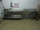 124 Stainless Steel Heavy Duty Work Prep Table 2 Bowl Compartment 