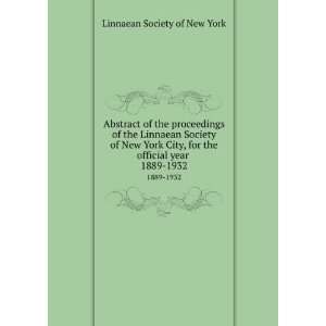  Abstract of the proceedings of the Linnaean Society of New 