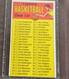 1969 70 Topps Basketball SET 99 Cards ULTRA HIGH GRADE ALCINDOR 